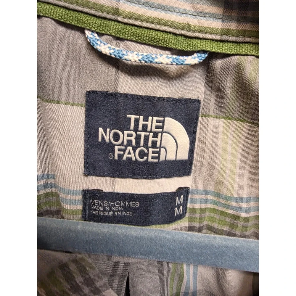 Vintage The North Face Mens Plaid Short Sleeve Button Up Shirt Medium